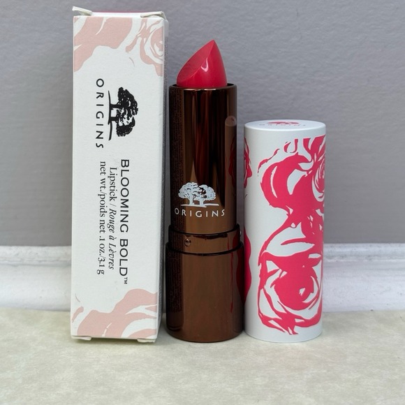 Origins Lipstick 18 Coral Blossom Blooming Bold Satin Finish Full Coverage NIB - Picture 1 of 7